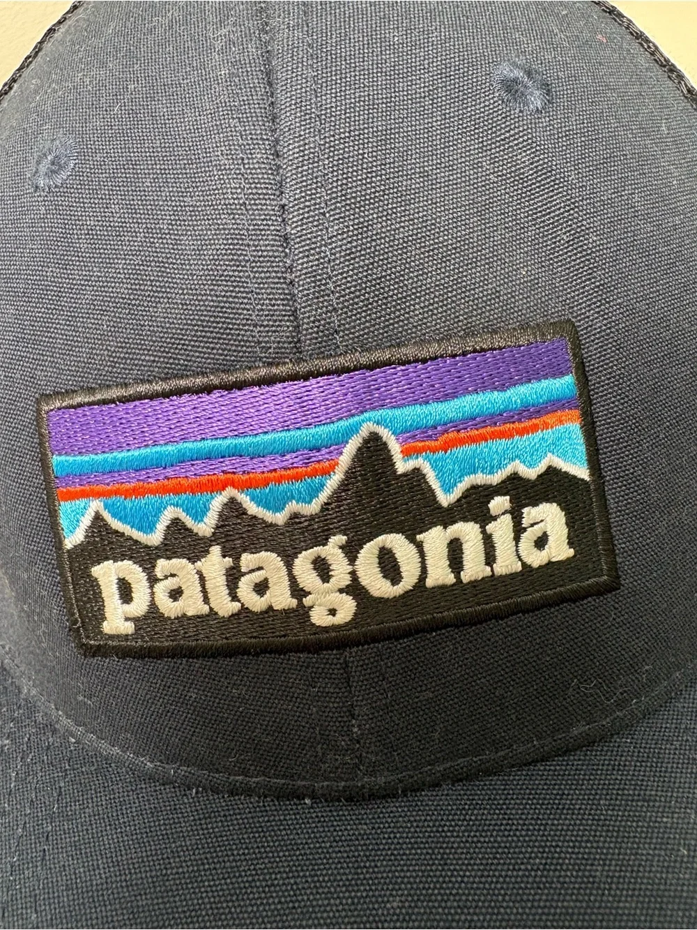 Patagonia Six Panel Logo Trucker Snapback Hat. OS.